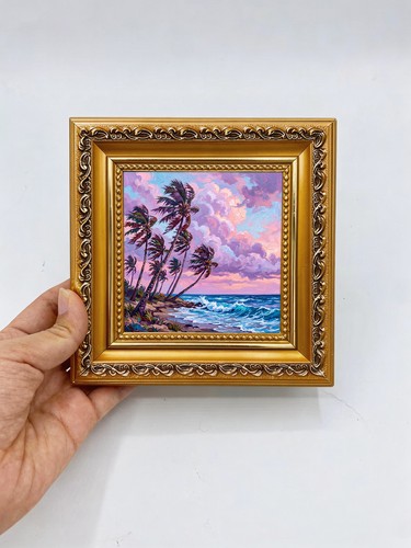 Tropical palm tree sunset - tree,