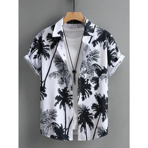Mens hawaiian shirt tropical - hawaiian,