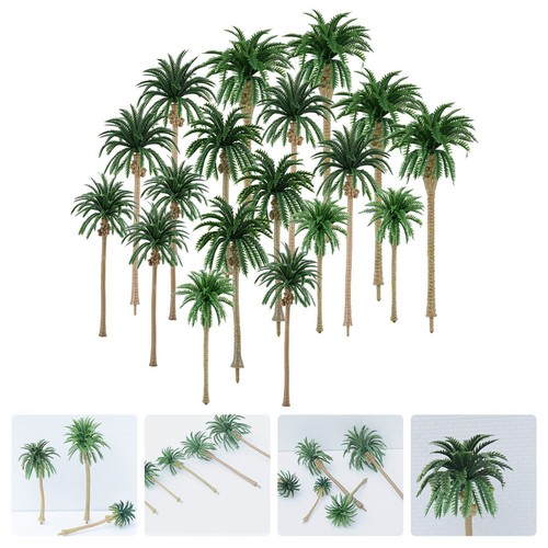 Reusable green faux - palm, tree